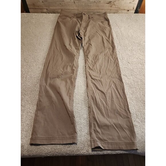 MEN’S PRANA SLIM FIT LOGO PANTS SIZE 33x31 LIGHT WEIGHT PACKABLE HICKING STRETCH - Picture 8 of 14